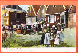 05886 / MARKEN Noord-Holland Gezicht Op MARKEN Familie 1900s Edition SCHAEFERS Kunst-Chromo Amsterdam Nederland - Marken