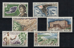 AOF - YV PA 22 à 27 N** MNH Luxe Complete Centenaire De Dakar Cote 17 Euros - Unused Stamps