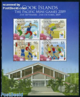 Cook Islands 2009 Pacific Islands Mini Games 4v M/s, Mint NH, Sport - Athletics - Sport (other And Mixed) - Weightlift.. - Atletismo