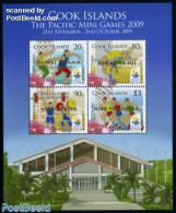 Cook Islands 2009 Pacific Games Winners 4v M/s, Mint NH, Sport - Sport (other And Mixed) - Weightlifting - Gewichtheffen