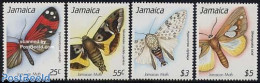 Jamaica 1989 Moth 4v, Mint NH, Nature - Butterflies - Jamaica (1962-...)