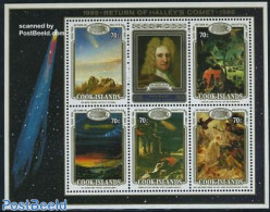 Cook Islands 1986 Halleys Comet S/s, Mint NH, Science - Astronomy - Halley's Comet - Astrologia