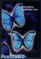 Niue 2004 Butterflies S/s, Blue Morpho, Mint NH, Nature - Butterflies - Niue