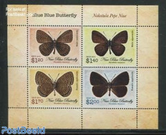 Niue 2013 Butterflies 4v M/s, Mint NH, Nature - Butterflies - Niue