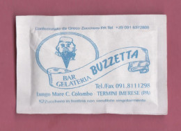 Bustina Di Zucchero Piena, Full Sugar Pack- Advertising Pack - Bar Gelateria Buzzetta. Termine Imerese (PA)- - Zucker