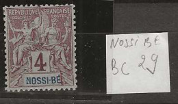 1892 MNH Nossi-Be  Yvert 29 Postfris** - Neufs