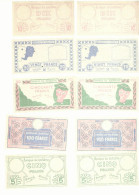 Rarre Lot De 10 Billets Banque Du Tourisme   Durand  X Dupond SURREMENT  DE LA COLONIE  DE LA PRESSE A  LIANCOURT 1943 - Fictifs & Spécimens