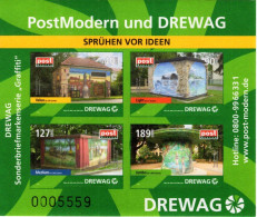 Germany - Post Modern - 2009 - PostModern And Drewag - Murals - Mint Self-adhesive Stamp Sheetlet - Privatpost