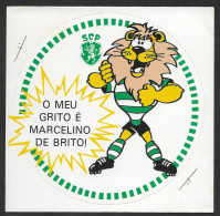 Portugal Autocollant Election Présidence Sporting SCP Marcelino De Brito 1984 Soccer Club Elections Candidate Sticker - Sonstige & Ohne Zuordnung