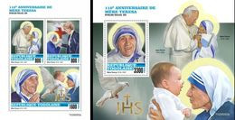 Togo 2020, Mother Teresa, J. Paul II, 4val In BF+BF - Togo (1960-...)