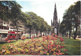 PRINCES STREET GARDENS AND SCOTT MONUMENT, EDINBURGH, SCOTLAND. UNUSED POSTCARD   Pa7 - Midlothian/ Edinburgh