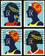 VERINIGTE STAATEN ETATS UNIS USA 2022 50 YEARS TITLE IX FEMALE ACCESS TO ACADEMIC SPORT  SET 4V  SN 5668-71 MI 5895-98 - Used Stamps