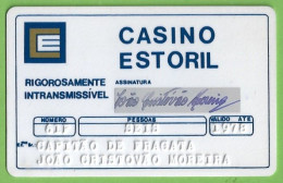 Estoril - Casino - Bilhete - Passe - Ticket - Portugal - Tickets D'entrée