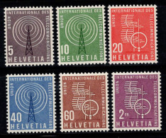 Suisse 1958 Mi. 1-6 Neuf ** 100% UIT, Organisation - Nuevos