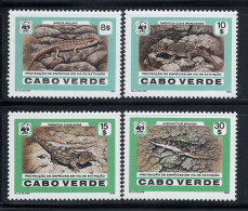 Cap-Vert 1986 Mi. 500-503 Neuf ** 100% Lézards, Nature - Cape Verde