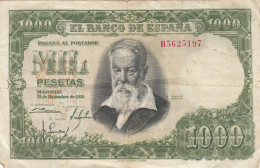 CRBS1346 BILLETE ESPAÑA 1000 PESETAS 1951 SERIE B BC - Other & Unclassified