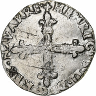 Royaume De Navarre, Henri III (Henri II De Béarn), 1/4 Ecu, 1584, Saint-Palais - Autres & Non Classés