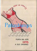 231003 URUGUAY PUNTA DEL ESTE PUBLICITY TURI SERVICE YEAR 1975 LIBRILLO NO POSTAL POSTCARD - Autres & Non Classés