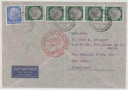 Grande Lettre Complète De 1938 - Luft- Und Zeppelinpost