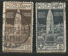 Italy Kingdom Regno 1912 San Marco Venezia Bell Tower Cpl 2v Set In VFU Condition - Usados