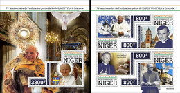 Niger 2021, Pope J. Paul II, 4val In BF +BF - Niger (1960-...)