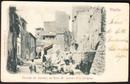 VITERBO - Contrada Del Lavatoio Nel Rione Medioevale - F.P. - STORIA POSTALE - Viterbo