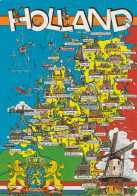 Map Postcard Holland - Mapas