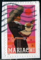 VEREINIGTE STAATEN ETATS UNIS USA 2022 MARIACHI: SMALL GUITAR F USED ON PAPER SN 5704 - Used Stamps