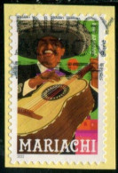 VEREINIGTE STAATEN ETATS UNIS USA 2022 MARIACHI: BIG GUITAR  F USED ON PAPER SN 5706 - Used Stamps