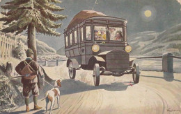 Austria WWI Automobilpost , Post Bus 1908 - Bus & Autocars