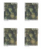 BRAZIL #3383 - Candido Portinari -Vanished Paintings - Two Kids- Self-Adhesive  Blk Of 4 -  2004 - MINT - Nuovi