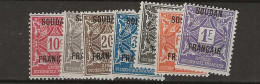 1921 MNH Soudan Timbres Taxe Yvert 2-8 Postfris** - Unused Stamps