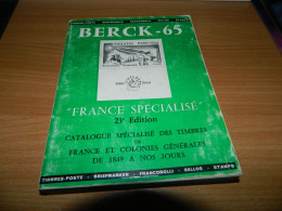 Cataloge De Cotation Tinbres De France Berck65 - Frankreich