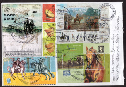 Argentina - 2024 - Letter - Caballos - Horses - Modern Stamps - Diverse Stamps - Front & Back Letter - Cartas & Documentos