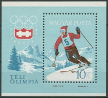 Ungarn 1964 Olympische Winterspiele Innsbruck Block 40 A Postfrisch (C92389) - Blocs-feuillets