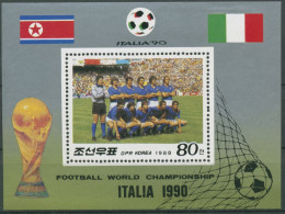 Korea (Nord) 1988 Fußball-WM Italien Block 234 Postfrisch (C30481) - Corea Del Nord