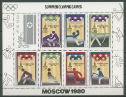 Korea (Nord) 1979 Olympiade Moskau 1890/96 Kleinbogen Postfrisch (C30500) - Corea Del Nord