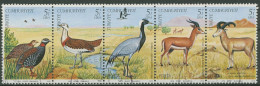 Türkei 1979 Europ. Naturschutzjahr: Gazelle Vögel 2501/05 ZD Gestempelt (C31010) - Ongebruikt
