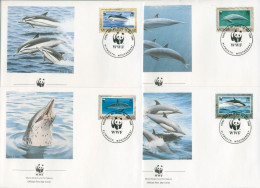 Montserrat 1990 WWF Delphine 786/89 FDC (X30721) - Montserrat