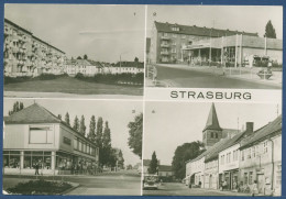 Strasburg Uckermark Friedensstraße Kontakt-Kaufhaus, Gelaufen 1988 (AK4159) - Strasburg
