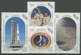 Samoa 1989 Raumfahrt 20 Jahre Mondlandung 685/88 Postfrisch - Samoa (Staat)