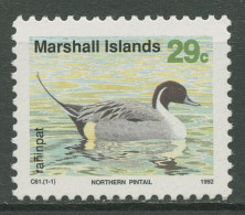 Marshall-Inseln 1992 Naturschutz Zugvögel Spießente 408 Postfrisch - Marshall