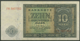 DDR Deutsche Notenbank 10 Mark 1948 DDR-Druck, DDR-5 Gebraucht (K1677) - 10 Deutsche Mark