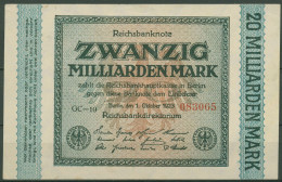 Dt. Reich 20 Milliarden Mark 1923, DEU-137g Leicht Gebraucht (K1131) - 20 Mrd. Mark