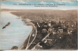 CPSM. ALLEMAGNE (RHENANIE-PALATINAT). ANDERNACH. VUE GENERALE PRISE DU KRANENBERG. - Andernach