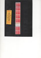 ANDORRE.1993.VARIETE DECOUPE.CARNET N°5.COMPLET 10 TIMBRES. NEUF**.1ER CHOIX . - Booklets