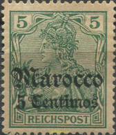 704670 HINGED ALEMANIA. Correo Marroquí 1905 SELLOS DEL 1900 (REICHS-POST) - Maroc (bureaux)