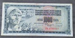 1000 Dinara 1981 - Yugoslavia