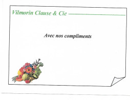 Carte De Visite VILMORIN CLAUSE & CIE RELATION INVESTISSEUR COMMUNICATION FINANCIERE AVEC MES COMPLIMENTS - Visitenkarten