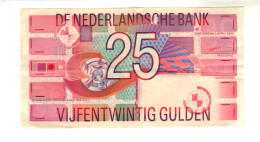 Pays-Bas Billet De 25 Gulden - Amsterdam   5 Avril 1989 - Sonstige – Europa